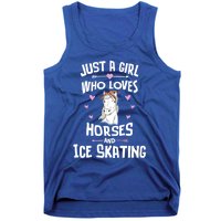 Horses And Ice Skating Funny Gift Cool Gift Tank Top