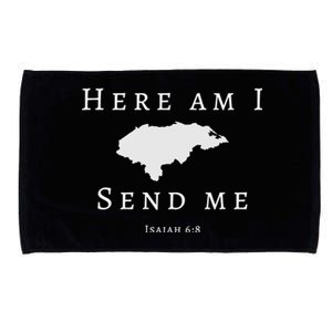 Here Am I Send Me Isaiah 6 8 Honduras Mission Trip Ministry Gift Microfiber Hand Towel