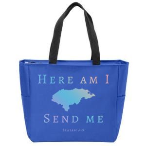 Here Am I Send Me Isaiah 6 8 Honduras Mission Trip Ministry Gift Zip Tote Bag