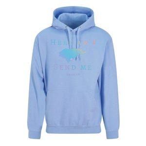 Here Am I Send Me Isaiah 6 8 Honduras Mission Trip Ministry Gift Unisex Surf Hoodie