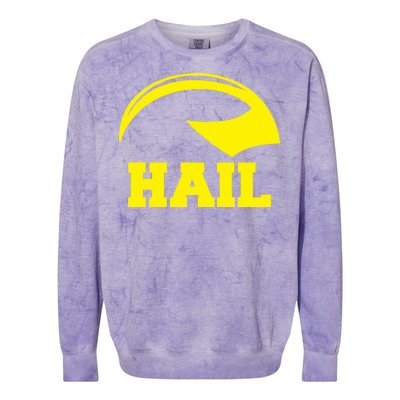 Hail Michigan Helmet Football Victors Colorblast Crewneck Sweatshirt