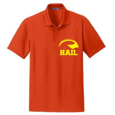 Hail Michigan Helmet Football Victors Dry Zone Grid Polo