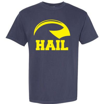 Hail Michigan Helmet Football Victors Garment-Dyed Heavyweight T-Shirt