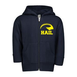 Hail Michigan Helmet Football Victors Toddler Zip Fleece Hoodie