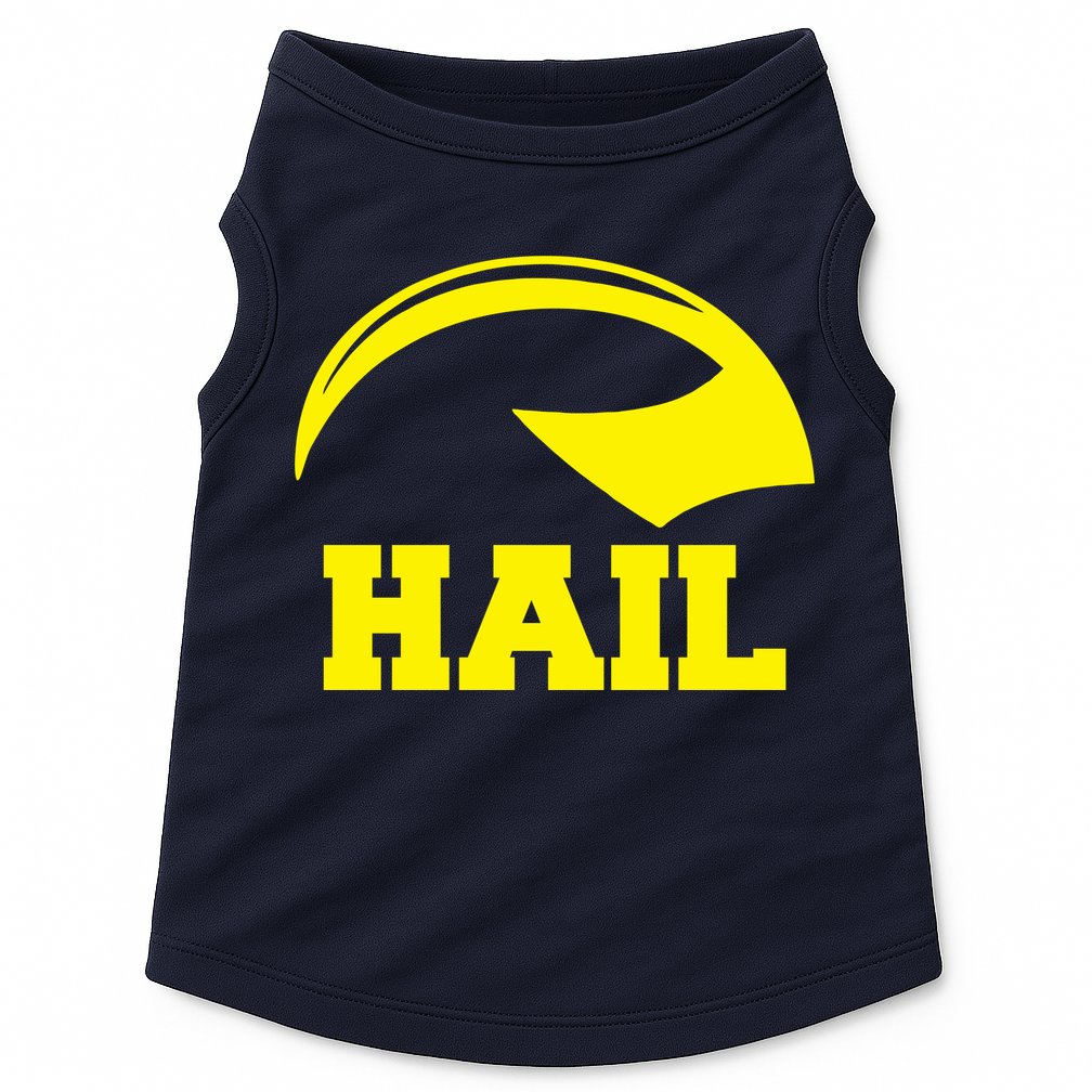 Hail Michigan Helmet Football Victors Doggie Tank