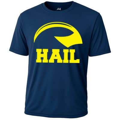 Hail Michigan Helmet Football Victors Performance Shirt