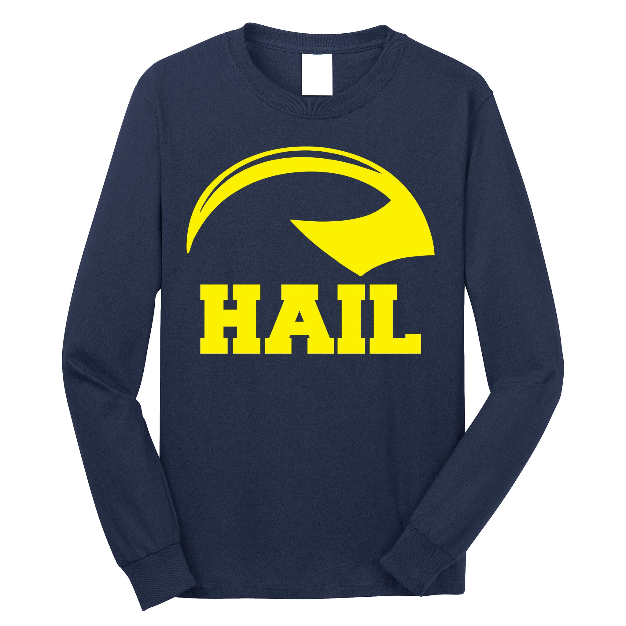 Hail Michigan Helmet Football Victors Long Sleeve Shirt