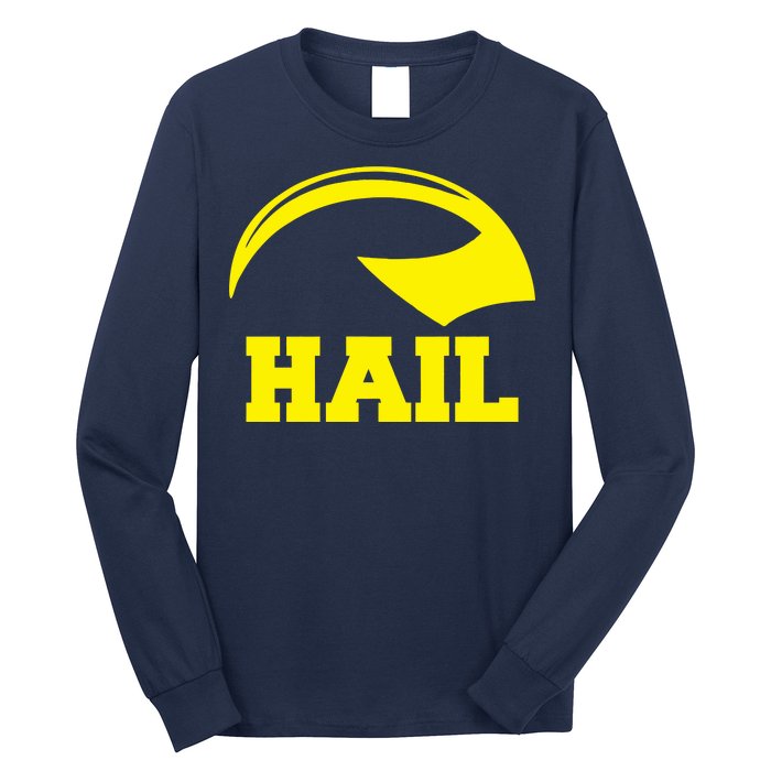 Hail Michigan Helmet Football Victors Long Sleeve Shirt