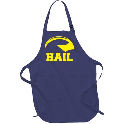 Hail Michigan Helmet Football Victors Full-Length Apron With Pockets