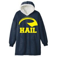 Hail Michigan Helmet Football Victors Hooded Wearable Blanket