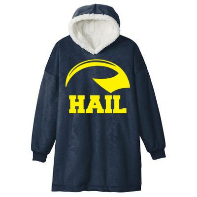 Hail Michigan Helmet Football Victors Hooded Wearable Blanket