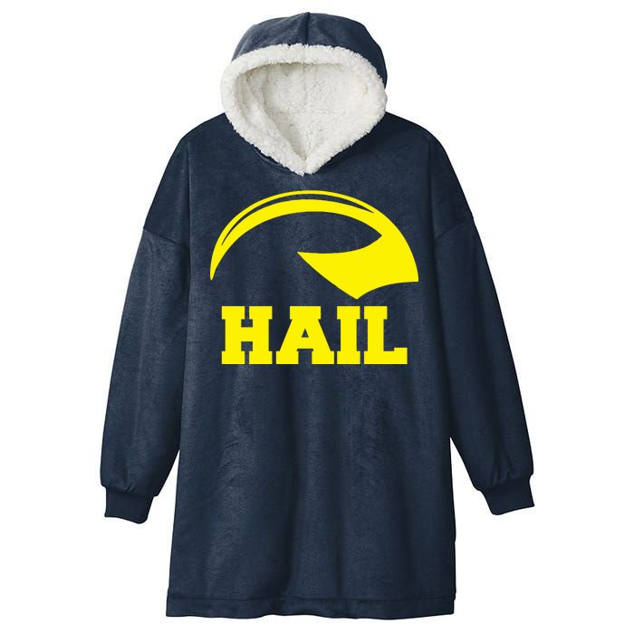 Hail Michigan Helmet Football Victors Hooded Wearable Blanket