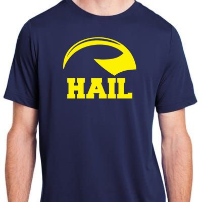 Hail Michigan Helmet Football Victors Adult ChromaSoft Performance T-Shirt