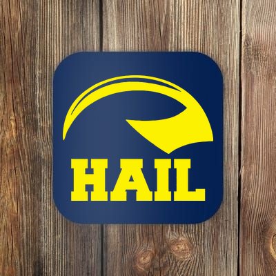 Hail Michigan Helmet Football Victors Coaster