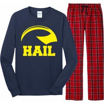 Hail Michigan Helmet Football Victors Long Sleeve Pajama Set