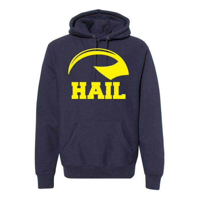 Hail Michigan Helmet Football Victors Premium Hoodie