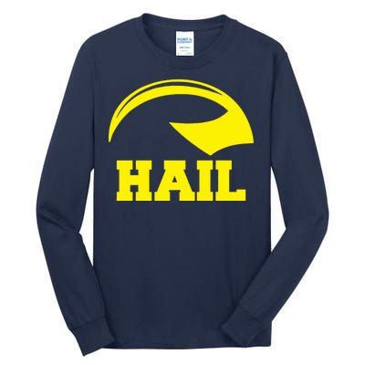 Hail Michigan Helmet Football Victors Tall Long Sleeve T-Shirt