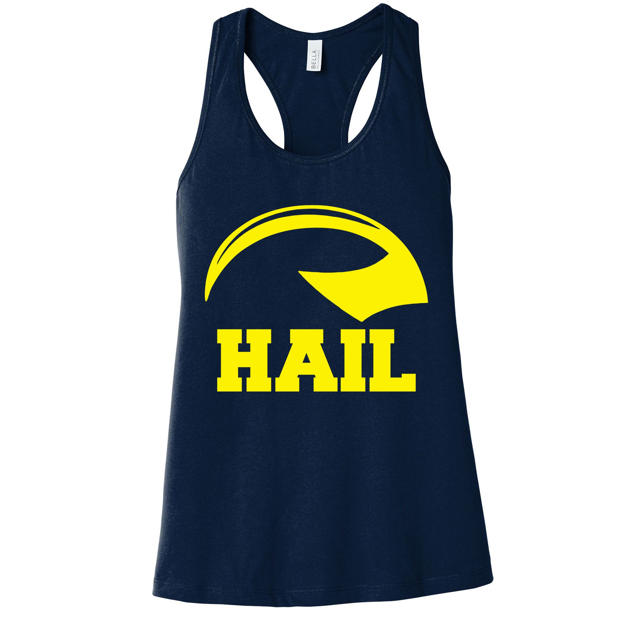 Hail Michigan Helmet Football Victors Womens Tank Top