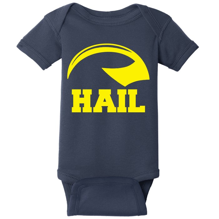 Hail Michigan Helmet Football Victors Baby Bodysuit