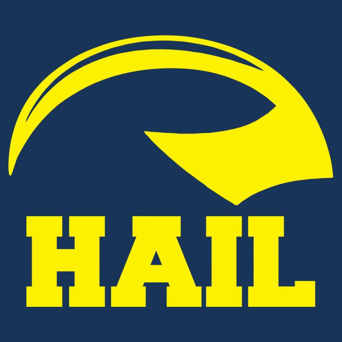 Hail Michigan Helmet Football Victors Baby Bodysuit