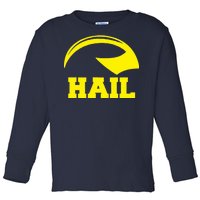 Hail Michigan Helmet Football Victors Toddler Long Sleeve Shirt