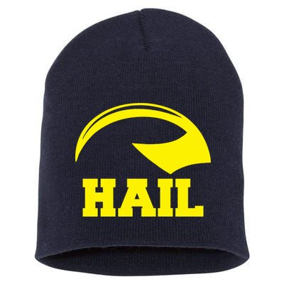 Hail Michigan Helmet Football Victors Short Acrylic Beanie