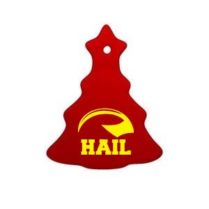 Hail Michigan Helmet Football Victors Ceramic Tree Ornament