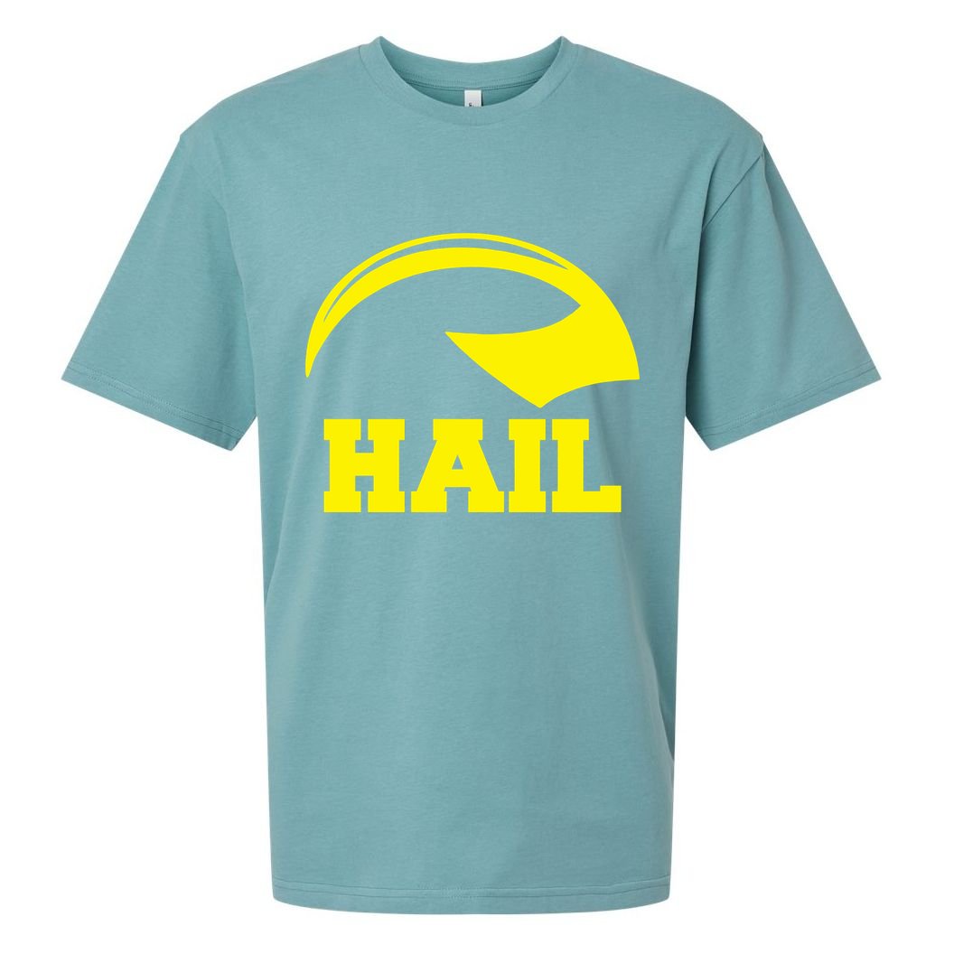 Hail Michigan Helmet Football Victors Sueded Cloud Jersey T-Shirt