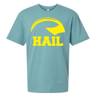 Hail Michigan Helmet Football Victors Sueded Cloud Jersey T-Shirt