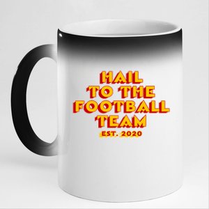 Hail To The Football Team 2020 Washington Fan 11oz Black Color Changing Mug