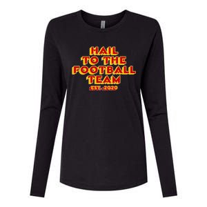 Hail To The Football Team 2020 Washington Fan Womens Cotton Relaxed Long Sleeve T-Shirt