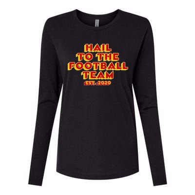 Hail To The Football Team 2020 Washington Fan Womens Cotton Relaxed Long Sleeve T-Shirt