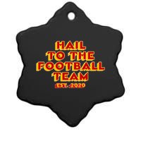 Hail To The Football Team 2020 Washington Fan Ceramic Star Ornament