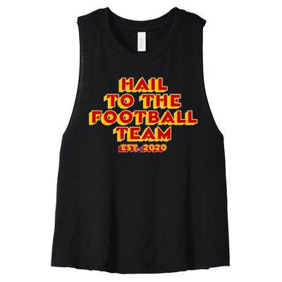 Hail To The Football Team 2020 Washington Fan Women's Racerback Cropped Tank