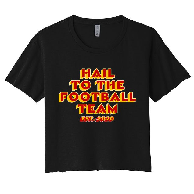 Hail To The Football Team 2020 Washington Fan Crop Top
