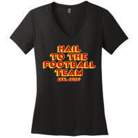 Hail To The Football Team 2020 Washington Fan Women's V-Neck T-Shirt