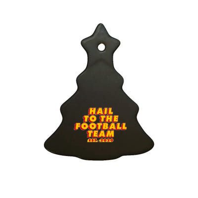 Hail To The Football Team EST 2020 Washington Football Ceramic Tree Ornament