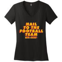 Hail To The Football Team EST 2020 Washington Football Women's V-Neck T-Shirt