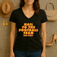 Hail To The Football Team EST 2020 Washington Football Women's V-Neck T-Shirt