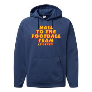 Hail To The Football Team EST 2020 Washington Football Performance Fleece Hoodie