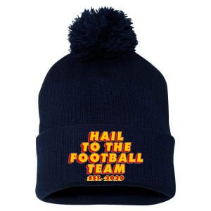 Hail To The Football Team EST 2020 Washington Football Pom Pom 12in Knit Beanie