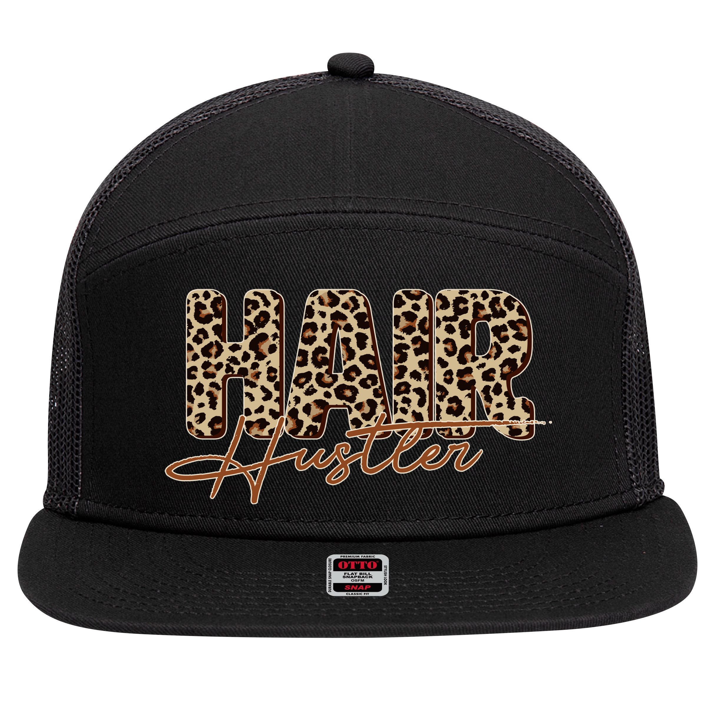 Hair Hustler 7 Panel Mesh Trucker Snapback Hat