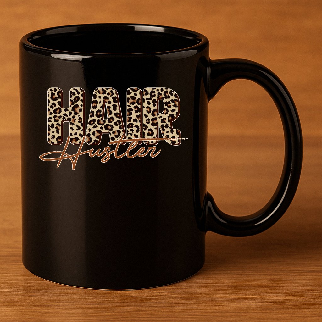 Hair Hustler 11oz C Handle Ceramic Mug