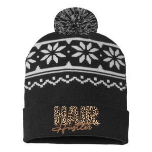 Hair Hustler USA-Made Snowflake Beanie