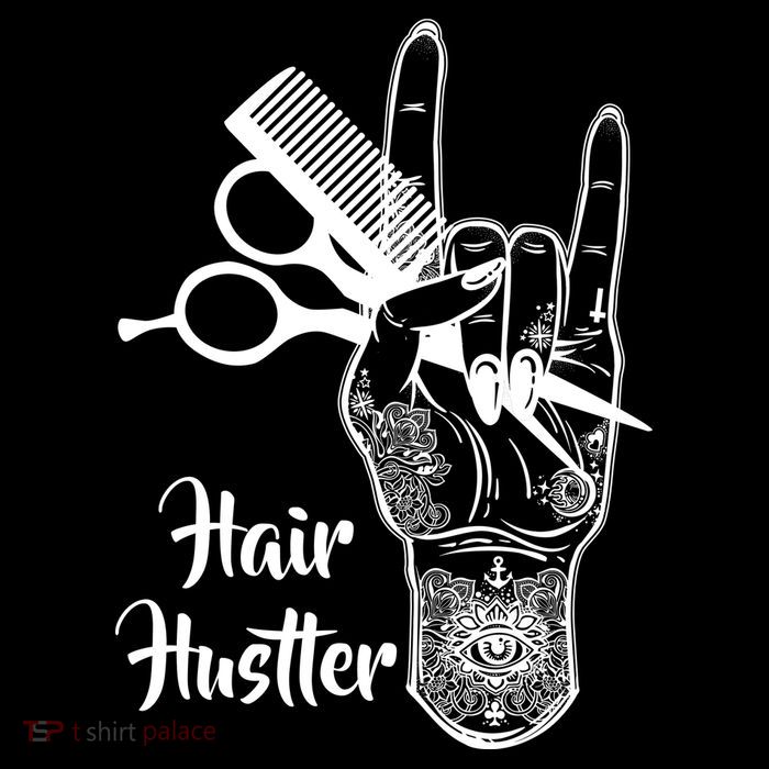 Hair Hustler Beauty Salon Button
