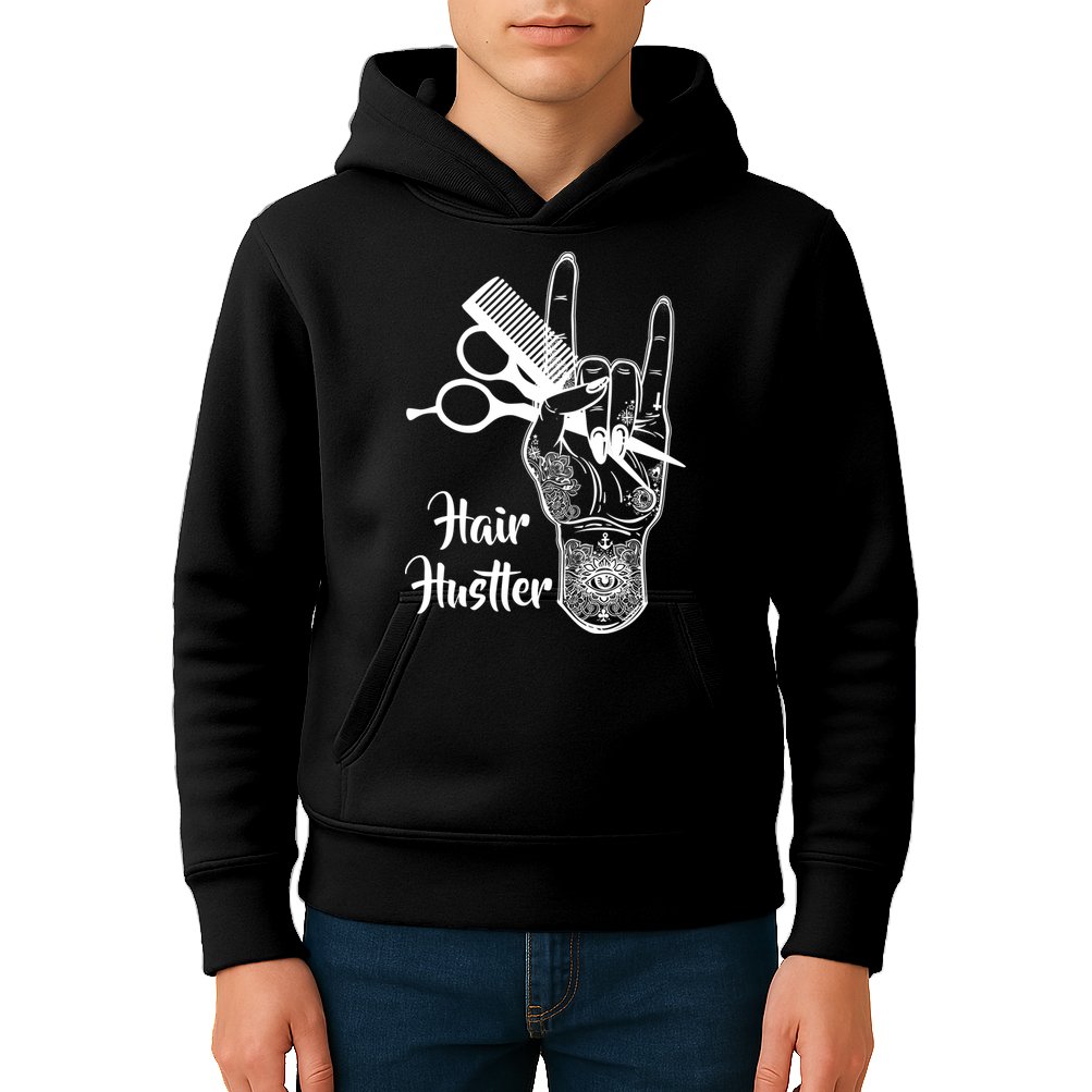 Hair Hustler Beauty Salon Kids Hoodie