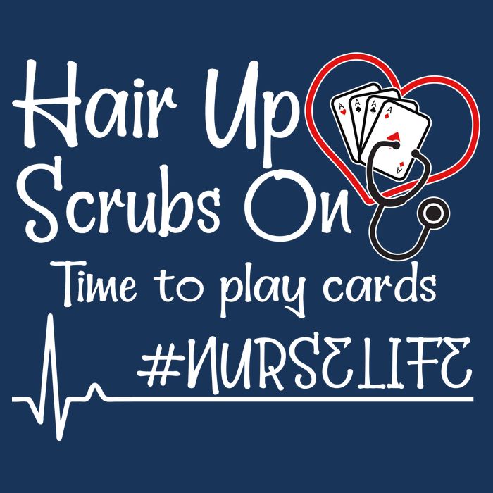 Hair Up Scrubs On Time to Play Cards 7 Panel Mesh Trucker Snapback Hat