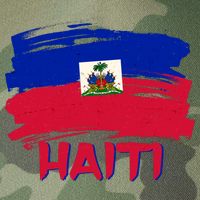 Haiti Distressed Painted Flag Legacy Tie Dye Trucker Hat