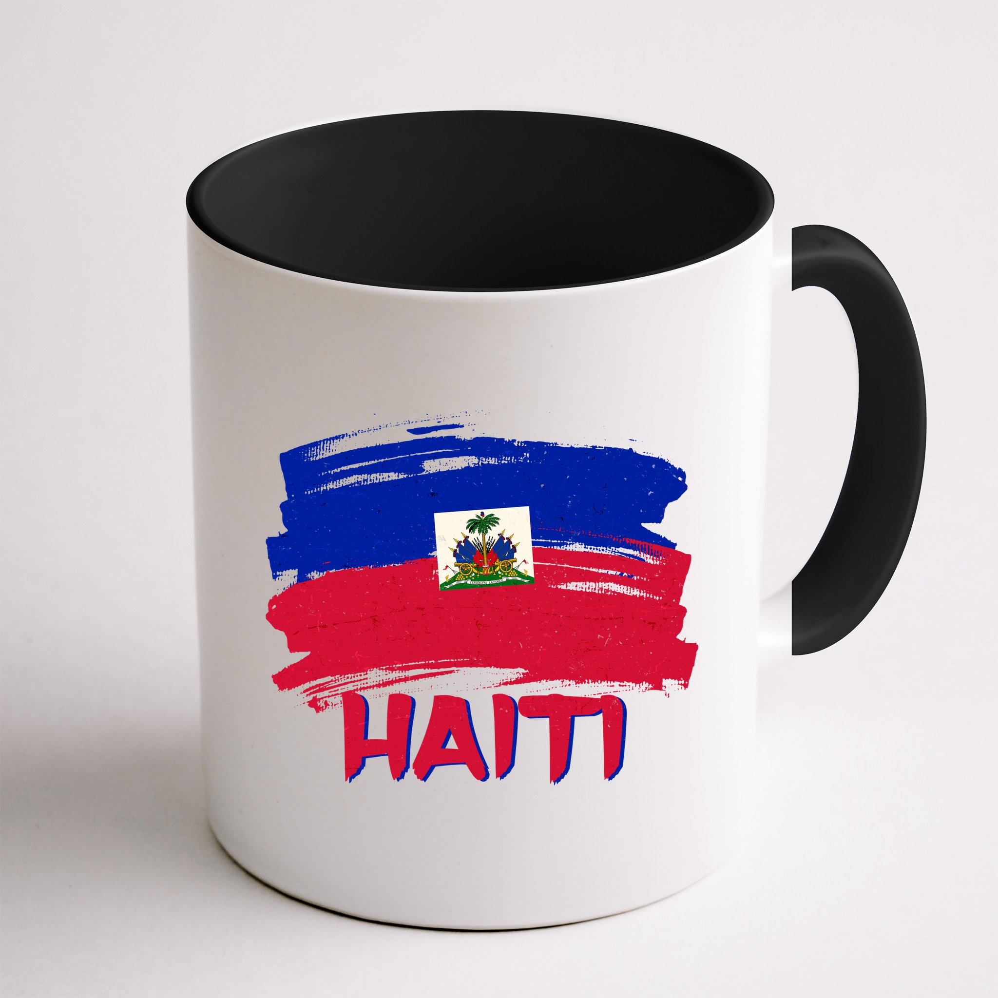 Haiti Distressed Painted Flag Mug