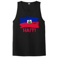 Haiti Distressed Painted Flag PosiCharge Competitor Tank